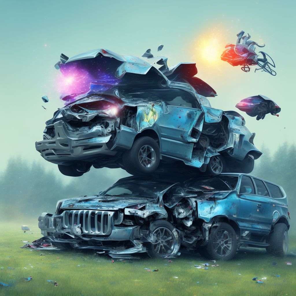 Occupant of animal-drawn vehicle injured in collision with animal being ridden, subsequent encounter digital illustration