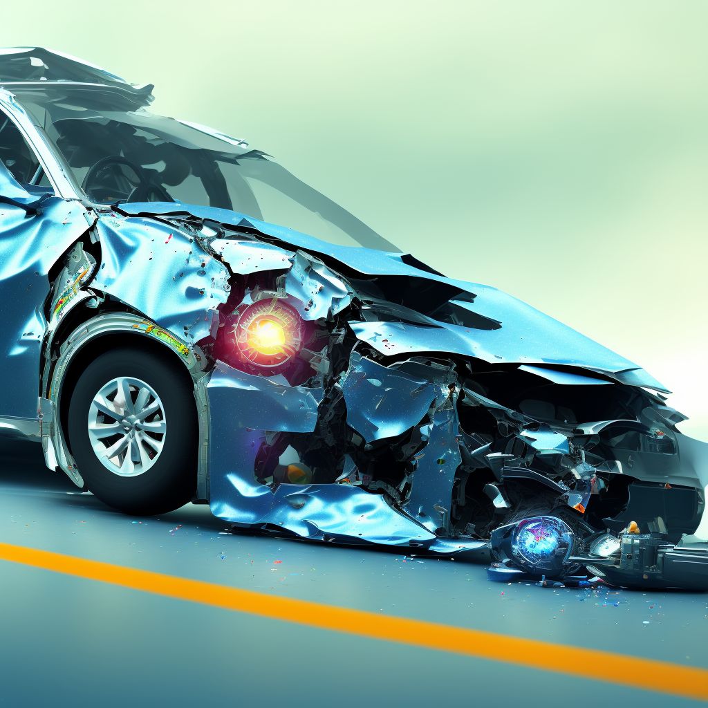 Person injured in other specified (collision)(noncollision) transport accidents involving nonmotor vehicle (traffic), subsequent encounter digital illustration