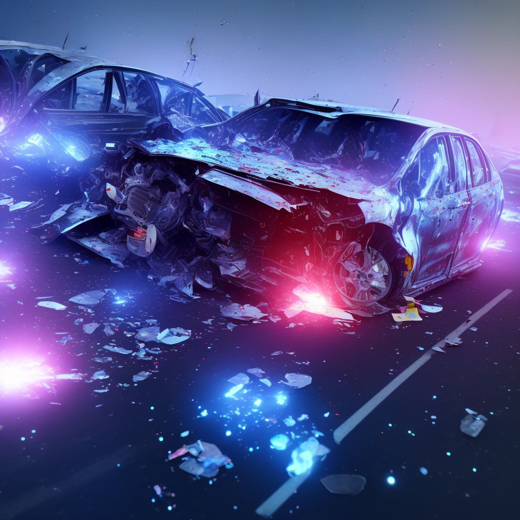 Person injured in other specified (collision)(noncollision) transport accidents involving nonmotor vehicle, nontraffic, sequela digital illustration