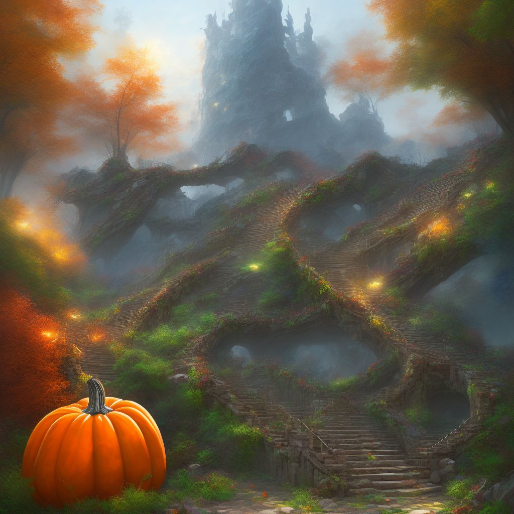 Fall (on) (from) unspecified stairs and steps, subsequent encounter digital illustration