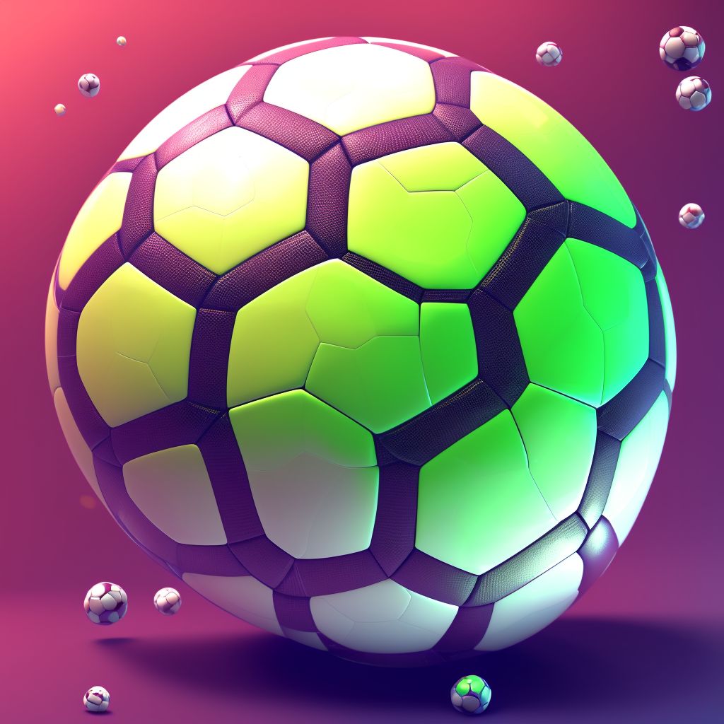 Struck by soccer ball, subsequent encounter digital illustration