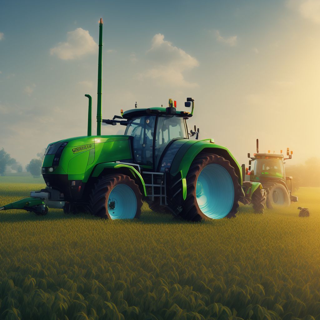 Contact with other specified agricultural machinery, sequela digital illustration