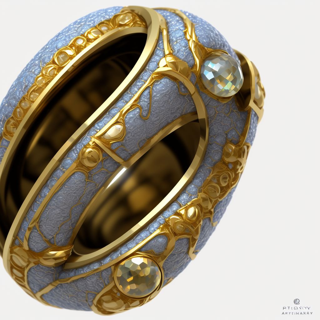 Ring or other jewelry causing external constriction, subsequent encounter digital illustration