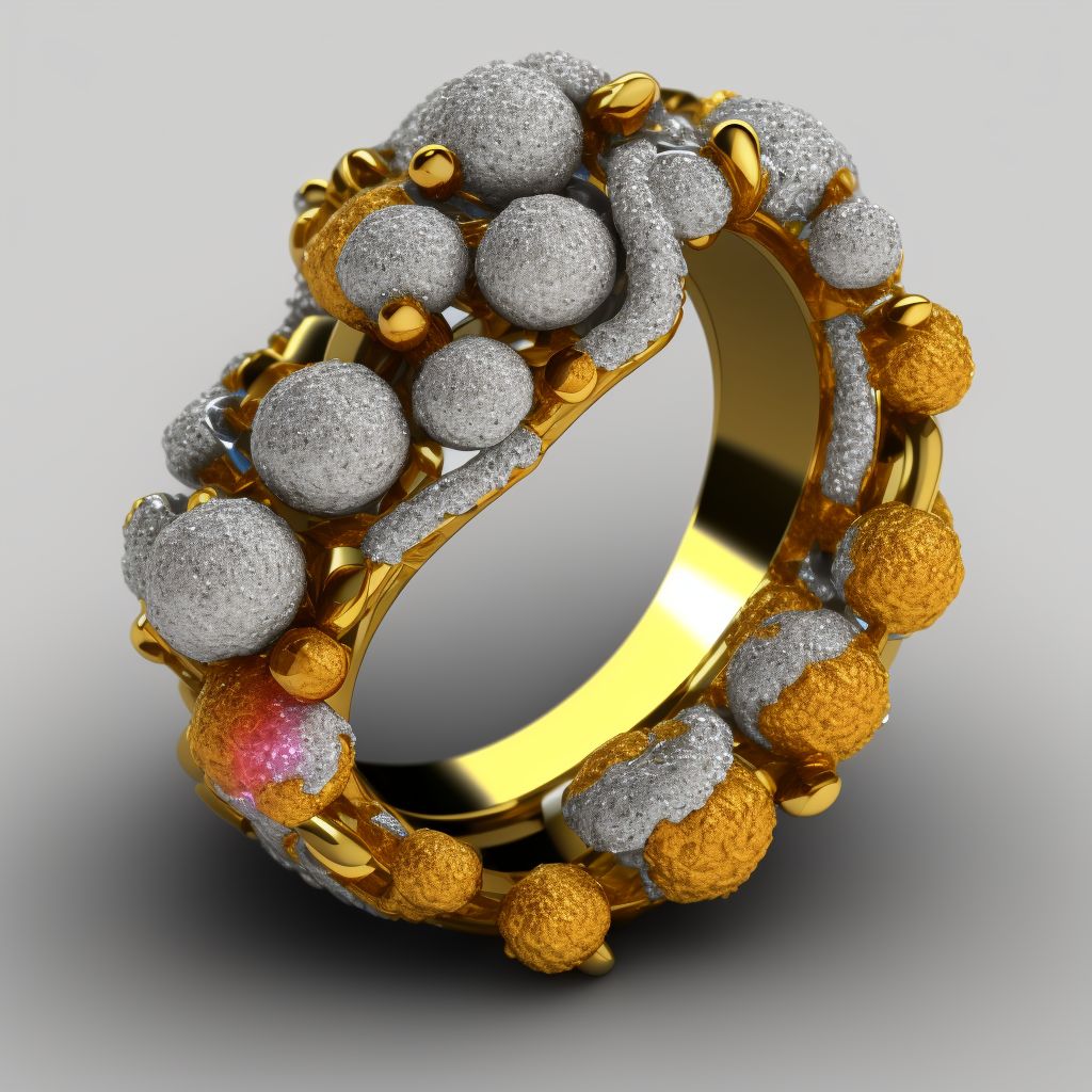 Ring or other jewelry causing external constriction, sequela digital illustration