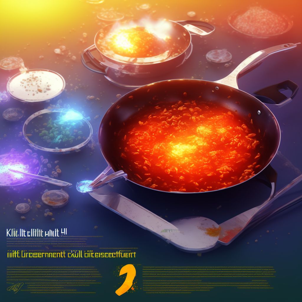 Contact with hot saucepan or skillet, subsequent encounter digital illustration