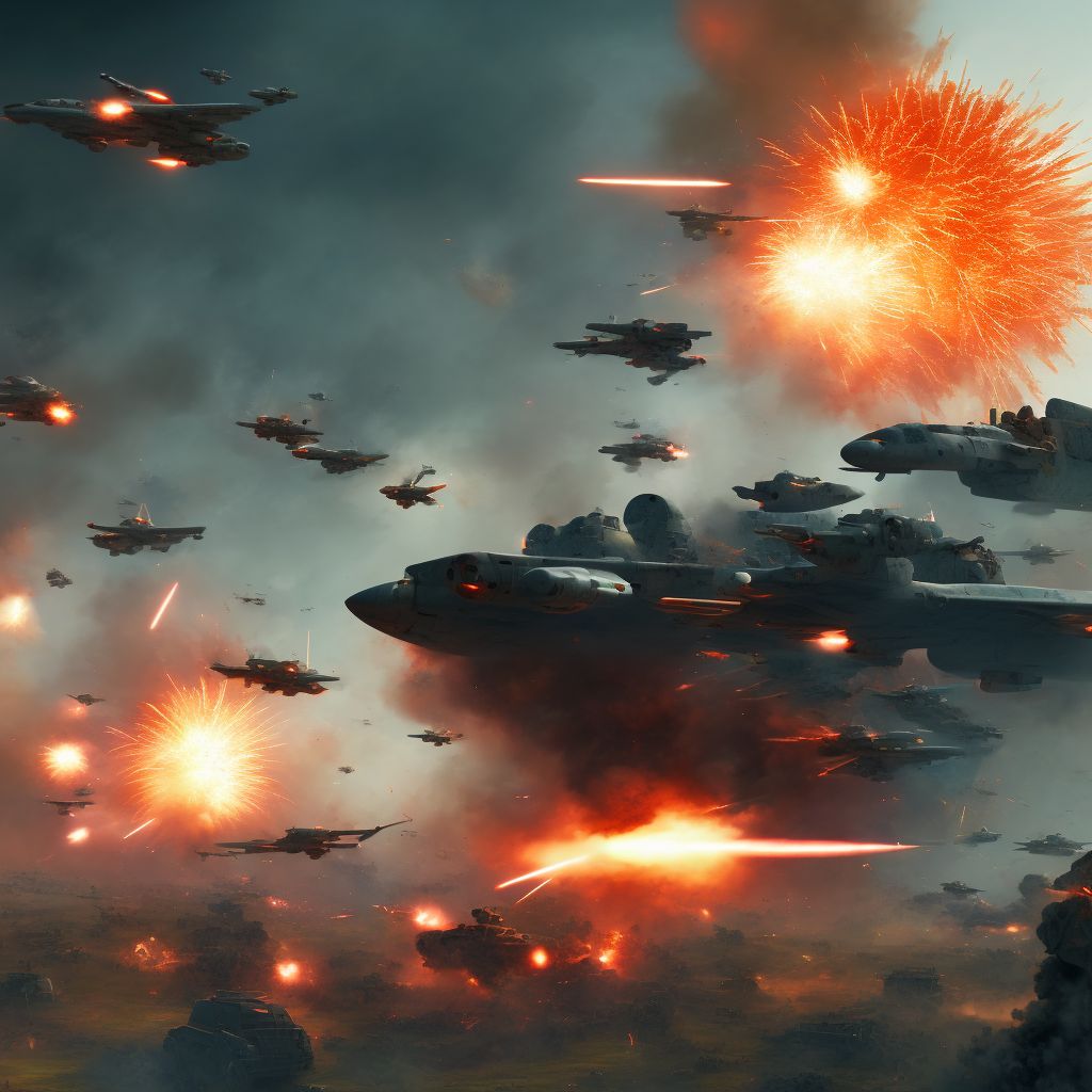 War operations involving other explosions and fragments, military personnel, subsequent encounter digital illustration