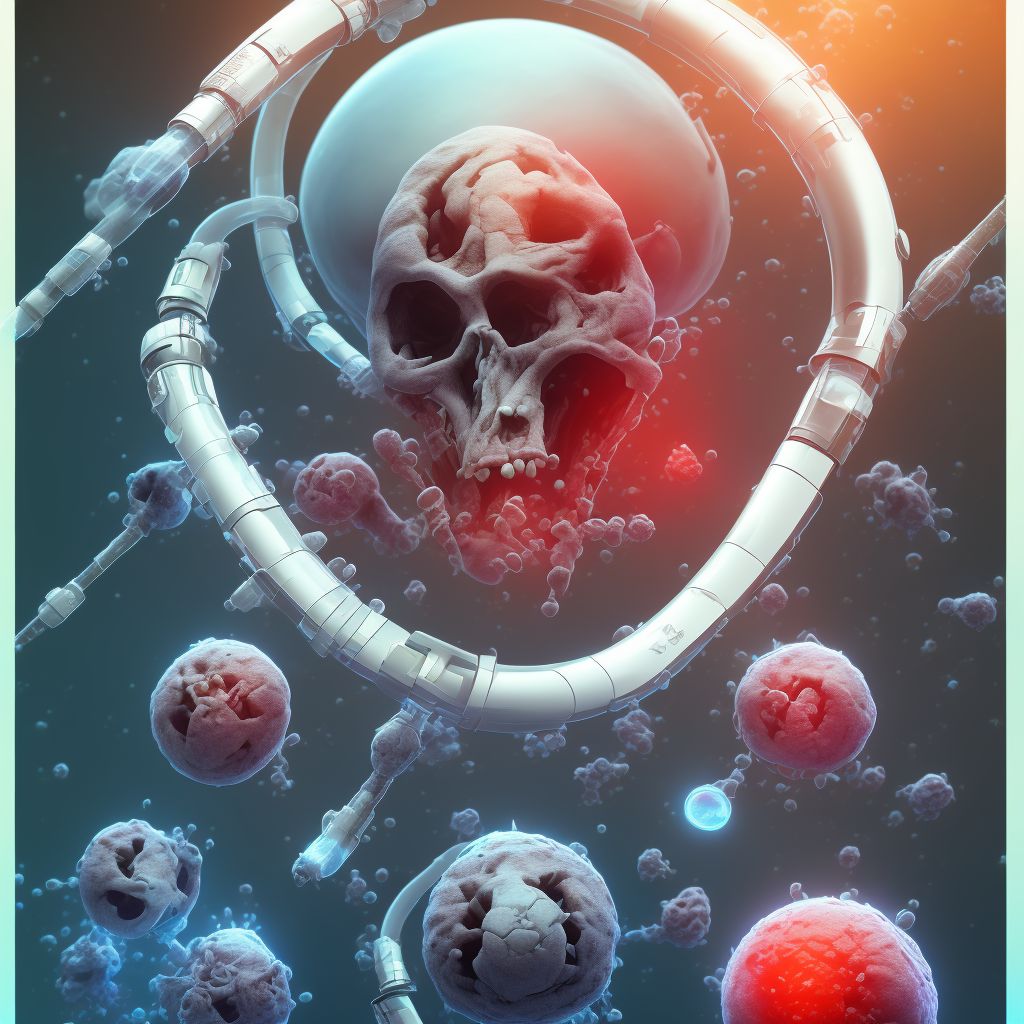 Failure of sterile precautions during infusion or transfusion digital illustration