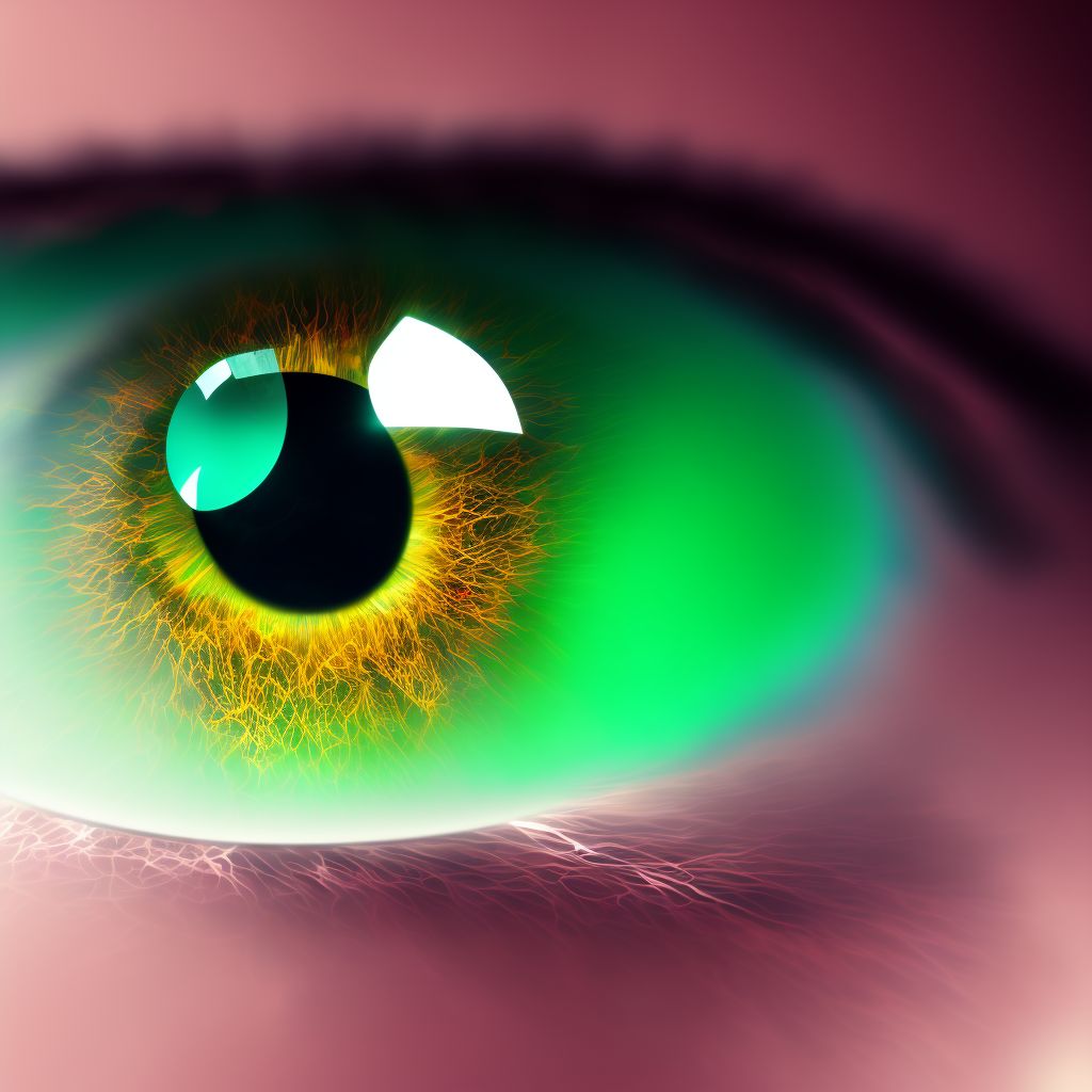 Contact lens associated with adverse incidents digital illustration