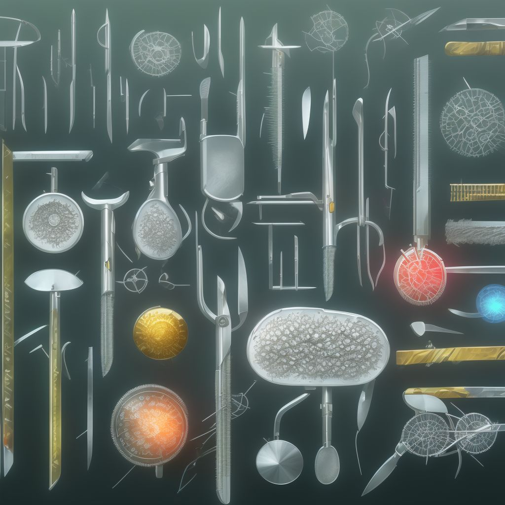 Surgical instruments, materials and ophthalmic devices (including sutures) associated with adverse incidents digital illustration