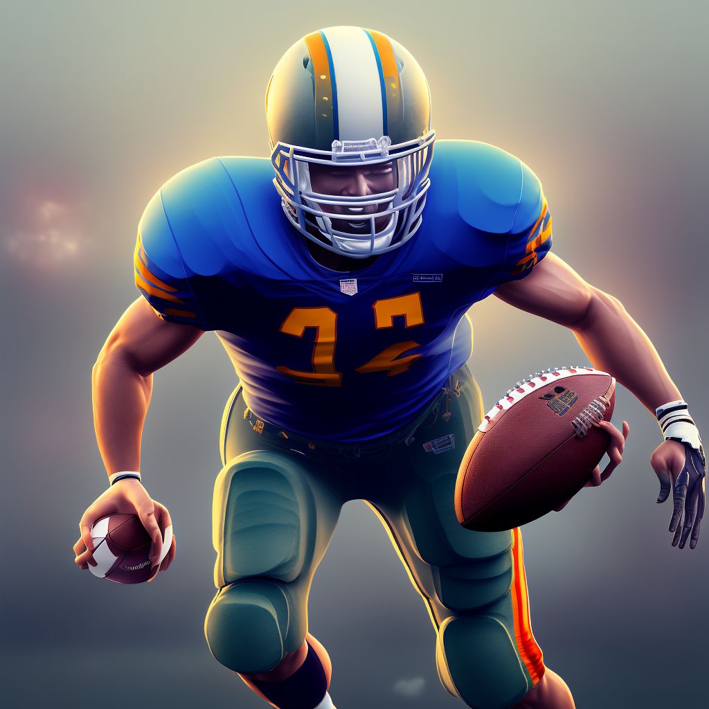 Activity, american tackle football digital illustration